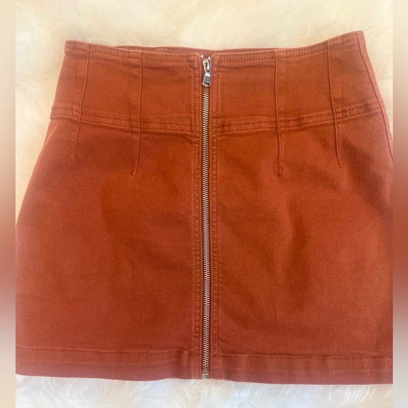 Free People We The Free Zip It Up Mini Skirt - Picture 2 of 6